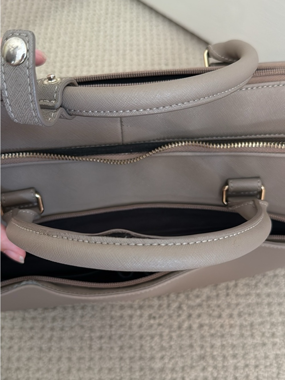 Samsonite Taupe Laptop Bag with Detachable Shoulder Strap - Picture 9 of 9